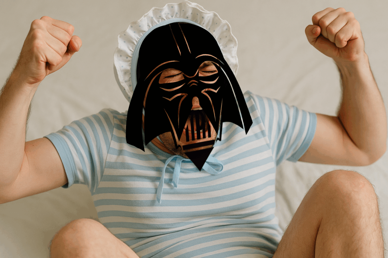 Adult psychotic stalker throwing a temper tantrum like a baby or even Kylo Ren.
